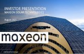 Maxeon Investor Presentation Aug 2021