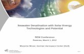 Seawater Desalination with Solar Energy Technologies and ...