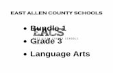 Bundle 1 Grade 3 Language Arts - East Allen County Schools
