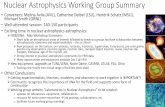 Nuclear Astrophysics Working Group Summary
