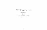 BS6207 2021 Lee Hwee Kuan - Bioinformatics Institute