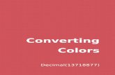 Converting Colors - Decimal(13718877)