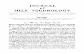 JOURNAL MILK TECHNOLOGY - Food Protection