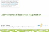 Active Demand Resources: Registration