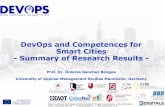 DevOps and Competences for Smart Cities - Summary of ...