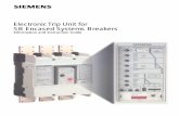 Electronic Trip Unit for SB Encased Systems Breakers