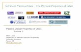 Advanced Vitreous State – The Physical Properties of Glass