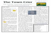 VOLUME 28, ISSUE 1 The Town Crier