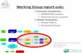 Working Group report-outs