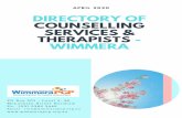 WIMMERA THERAPISTS - SERVICES & COUNSELLING …