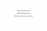 Historical Wholistic Hermeneutics - BaptistLamp.Org