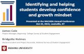 Identifying and helping students develop confidence and ...