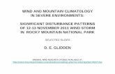WIND AND MOUNTAIN CLIMATOLOGY IN SEVERE …