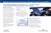 Safety Instrumented System Engineering Capabilities