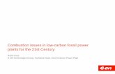Combustion issues in low-carbon fossil power plants for ...