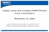 Highly Linear and Compact MMW Phased Array Transmitters
