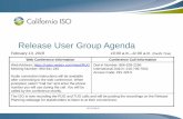 Release User Group Agenda - caiso.com