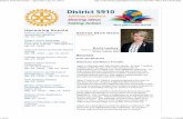 District 5910 Newsletter - April 2016 (Apr 01, 2016)