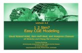 Lecture 3.2 1 2 Sim? Easy CGE Modeling