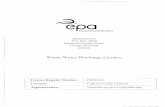 Waste Water Discharge Licence - epawebapp.epa.ie