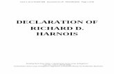 DECLARATION OF RICHARD D. HARNOIS