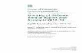 Ministry of Defence Annual Report and Accounts 2012 13