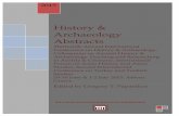 History & Archaeology Abstracts - ATINER