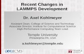 Recent Changes in LAMMPS Development