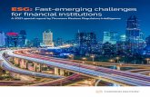 ESG: Fast-emerging challenges for financial institutions
