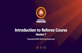 Introduction to Referee Course