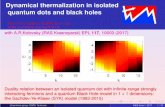 Dynamical thermalization in isolated quantum dots and ...