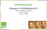 PSYCHOLOGY Chapter 11 PERSONALITY