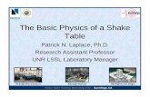 The Basic Physics of a Shake Table - NHERI @ UC San Diego
