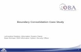 Boundary Consolidation Case Study - CSRC