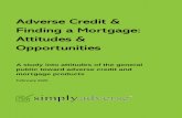 Adverse Credit & Finding a Mortgage: Attitudes & Opportunities