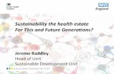 Sustainability the health estate For This and Future ...