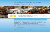 Production Systems Engineering - Dashboard