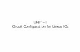UNIT – I Circuit Configuration for Linear ICs