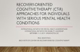 Recovery-Oriented Cognitive Therapy (CT-R) Approaches for ...