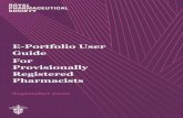 E-Portfolio User Guide For Provisionally Registered ...