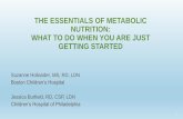 THE ESSENTIALS OF METABOLIC NUTRITION: WHAT TO DO …
