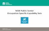NSW Public Sector Occupation Specific Capability Sets