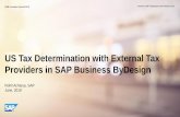 US Tax Determination with External Tax Providers in SAP ...