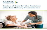Basics of Care for the Resident Who has Urinary Incontinence