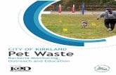 CITY OF KIRKLAND Pet Waste