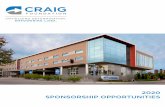 2020 SPONSORSHIP OPPORTUNITIES - Craig Hospital