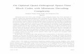 1 On Optimal Quasi-Orthogonal Space-Time Block Codes with ...