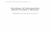 Freedom of Information Model People’s Manual