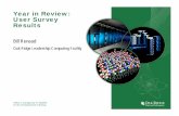 Year in Review: User Survey Results