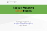 Basics of Managing School Records PowerPoint Slides (June ...
